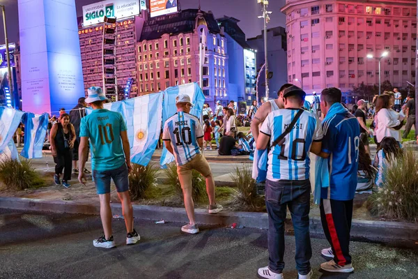 Μπουένος Άιρες Αργεντινή 2022 Συμμετέχοντες Στον Εορτασμό Της Νίκης Της — Φωτογραφία Αρχείου