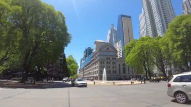 Buenos Aires, Arjantin 15.11.2022: Buenos Aires 'in Puerto Madero modern bölgesindeki Deniz Bölgesi Anıtı