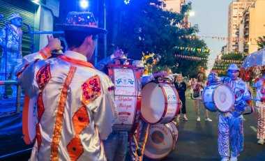 Buenos Aires, Argentina - 19 February 2023: Participants at the carnival in Buenos Aires Argentina
