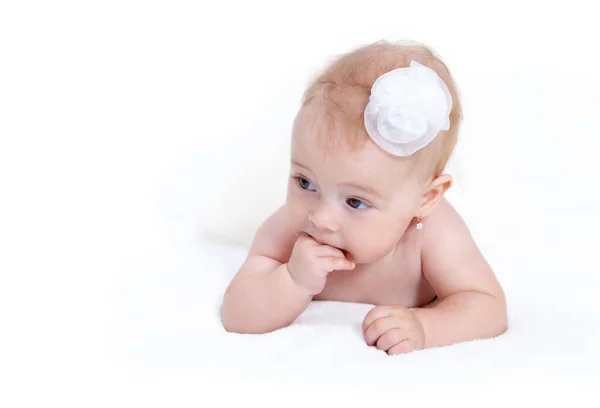 Bebé Feliz Sobre Fondo Claro —  Fotos de Stock