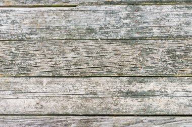 Çivili eski tahta tahtaların arka planı. Atmosferin ve yağışın etkisi.