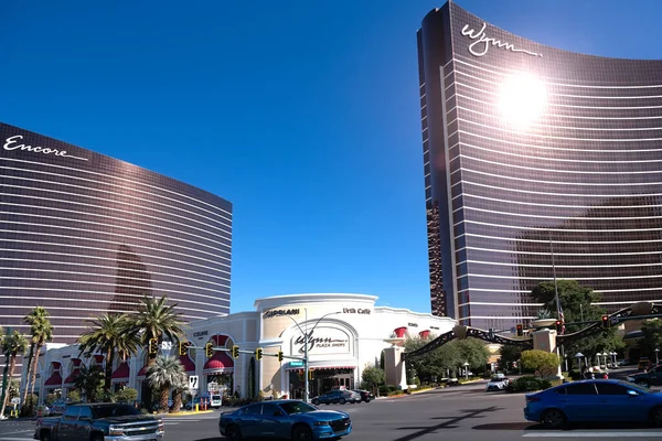 Edificios Modernos Del Hotel Con Paredes Vidrio Teñido Las Vegas — Foto de Stock