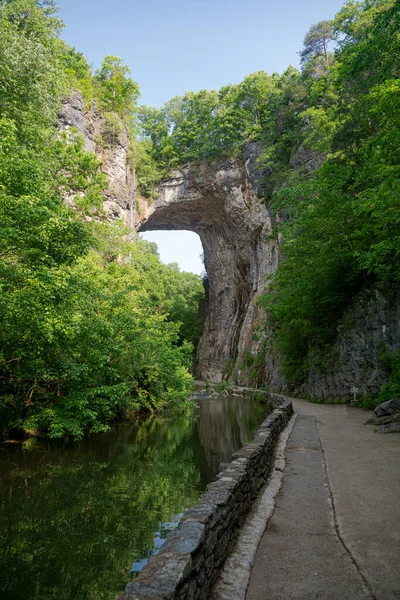 Φυσική Γέφυρα Στην Πολιτεία Της Βιρτζίνια Φυσικό Bridge State Park — Φωτογραφία Αρχείου