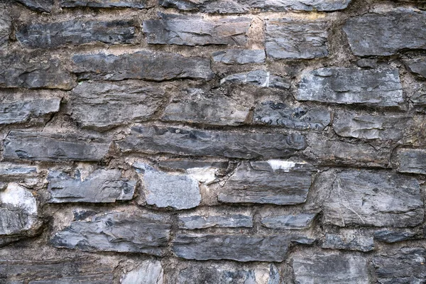 Πέτρινος Τοίχος Από Τραχείς Βράχους Υφή Από Γκρίζα Πέτρα Βουνού — Φωτογραφία Αρχείου