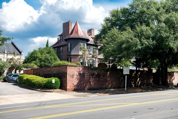 Prachtige Architectuur Langs Street Wilmington Historische Wijk North Carolina — Stockfoto