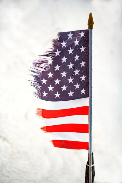 Old Tattered Usa Flag — Stock Photo, Image