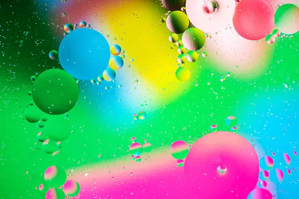 Multicolored Abstract Background Bubbles Planets Space Macro Photography — Stock Photo, Image