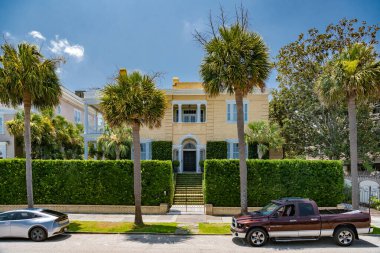 Güney Carolina, Charleston 'ın eski bölümündeki tarihi binalar..