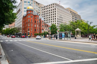 Washington D.C. Şehir Mimarisi. Geniş sokaklar ve yollar.