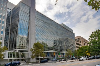 Washington DC 'nin tarihi merkezindeki modern binalar. 