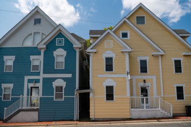 Eski Leesburg, Virginia 'nın mimarisi ve eski kasaba evleri.