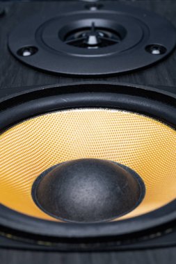 Modern hoparlör sistemi, dinamik kafası ve tweetleyicisi var.