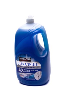 Kirkland İmza Ultra Parlak Platin Deterjan Plastik Şişe, Özel Etiket Costco.