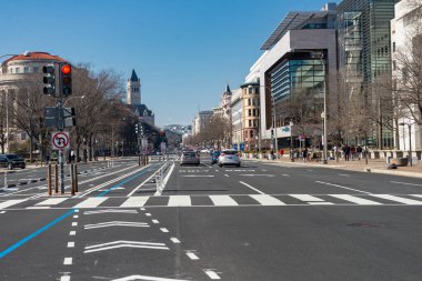 Pennsylvania Bulvarı boyunca Washington 'un merkezindeki binaların mimarisi.,