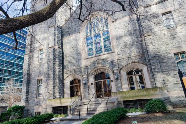 En eski Birleşik Metodist Kilisesi Asbury Washington 'un merkezinde. Binanın neo-gotik tarzı..