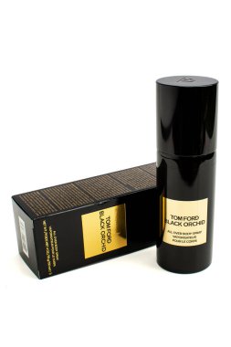 Tom Ford Black Orkide parfümü - logo spreyi ve ambalaj.