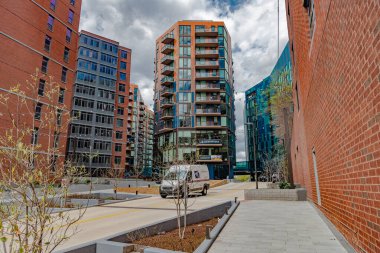Merkezi Washington 'daki modern apartman kompleksi.