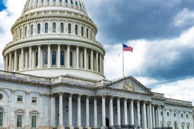 Washington 'daki meclis binası. Birleşik Devletler Senatosu ve Temsilciler Meclisi.