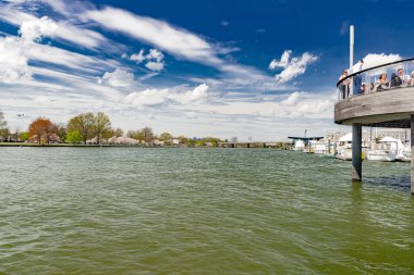 Washington 'daki Wharf District limanının görüntüsü..