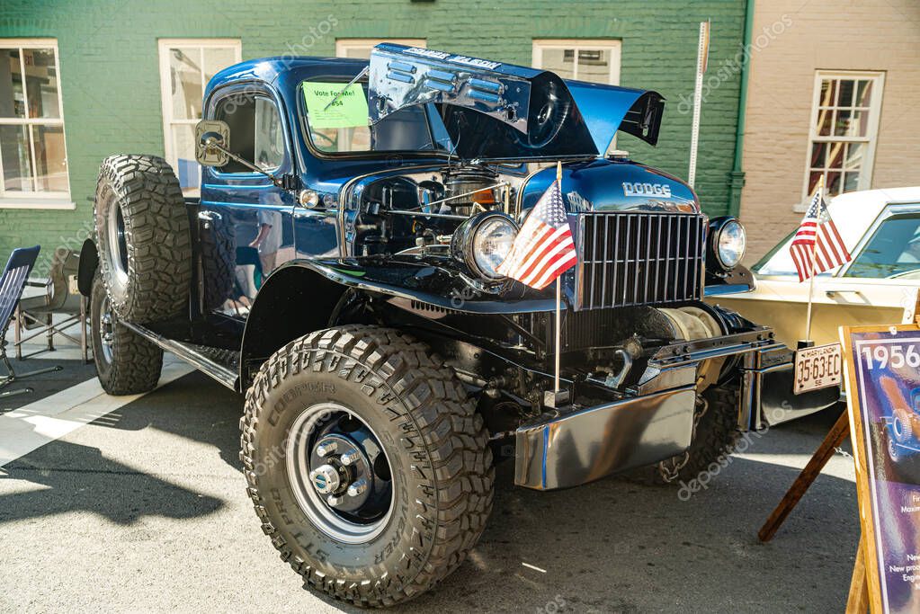 1956 Dodge Power Wagon. Collectible retro all-terrain vehicle.