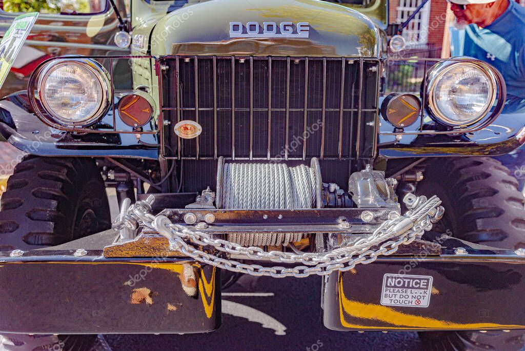 1956 Dodge Power Wagon. Collectible retro all-terrain vehicle.
