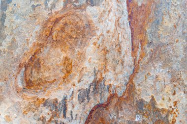 Paslı desenli arka plan. Grunge metali zamanla paslanmış beton.