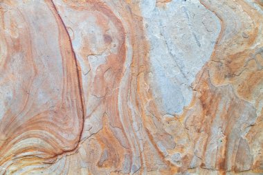 Toprak Tonları Taş Doku. Doğal tasarımlar için sıcak, katmanlı kumtaşı deseni.