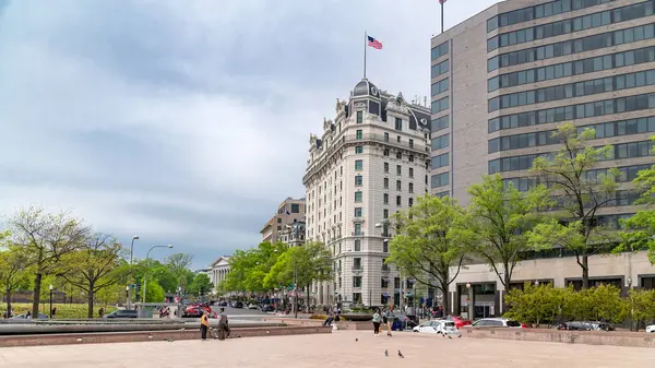 ABD başkentinin manzarası. Washington DC 'nin şehir merkezi.