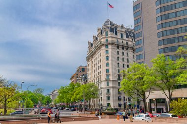 Washington D.C. Merkez Bölgesi. Pennsylvania Bulvarı ABD başkentinin karakteristik mimarisi..