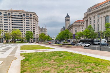 ABD başkentinin manzarası. Washington DC 'nin şehir merkezi.