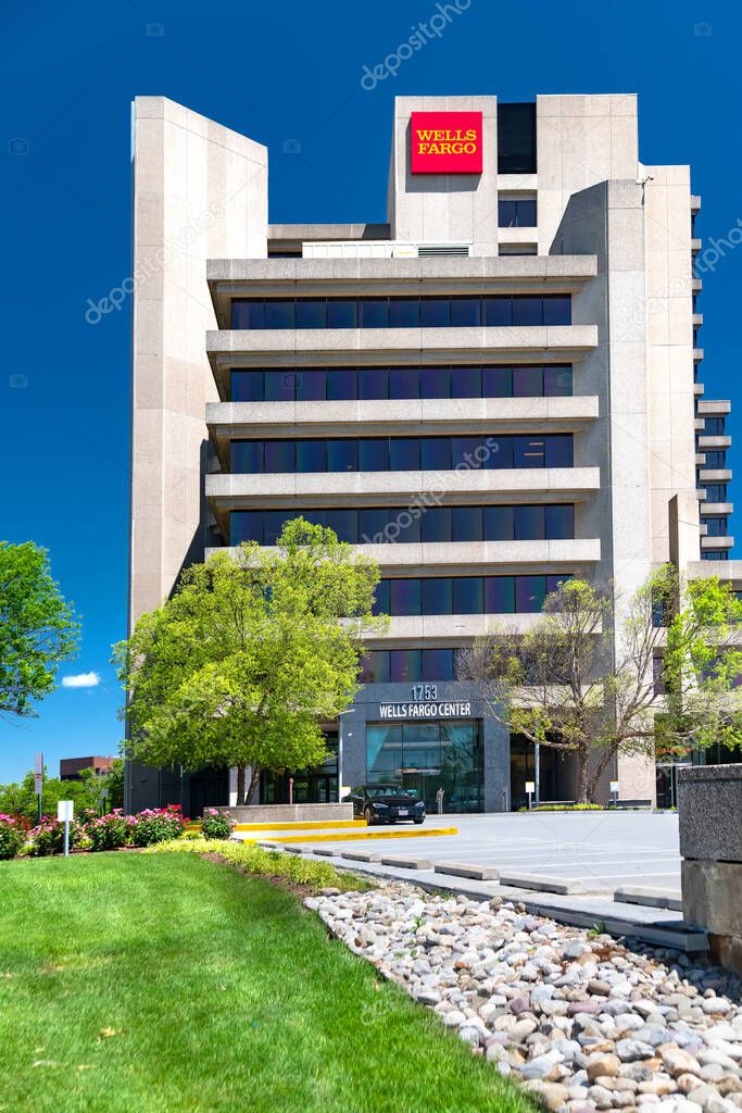 Exterior of the Wells Bank branch in Tysons, Virginia. One of the largest banks in the world.