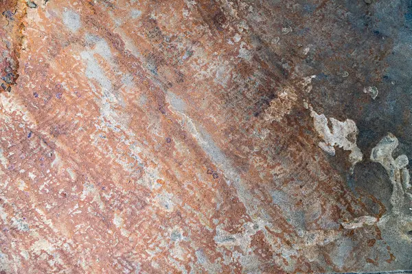 Soyut desenli paslı metal yüzey