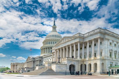 Washington 'daki Başkent Binasını Ziyaret Eden Turistler