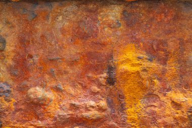 Metal aşınma soyutlaması. Çimento ve oksitle yıpranmış yüzey.