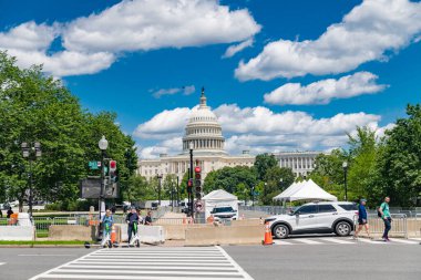 Canlı Sokak Sahnesi Ünlü ABD Kongre Binası