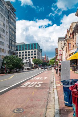 Washington DC şehir merkezi mimari sokak manzarası