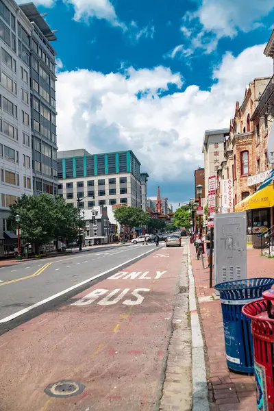 Washington DC şehir merkezi mimari sokak manzarası