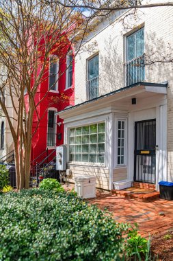 Washington DC bahar cephesi Çiçek açan ağaçlarla