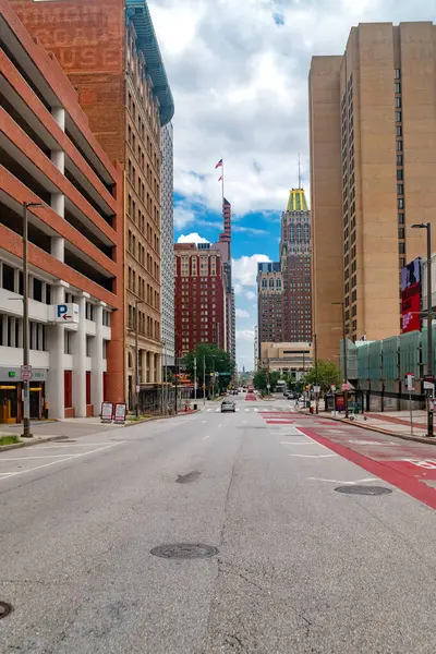 Tarihi ve modern binalarla Baltimore 'un merkezinin turistik manzarası