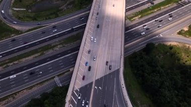 Virginia 'da Drone shot' ı. 495 no 'lu otobanda seyahat