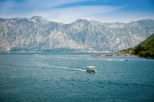 stock image View of famous Bay of Kotor on a beautiful sunny day, Montenegro