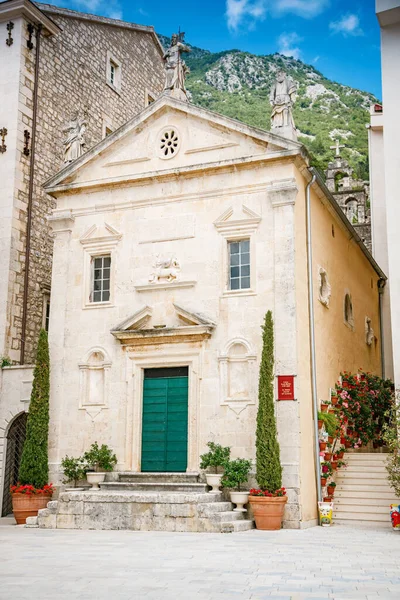 Iglesia San Marcos Ciudad Histórica Perast Montenegro —  Fotos de Stock