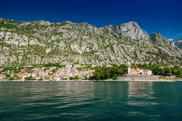 Malerischer Blick Auf Die Bucht Von Kotor Der Nähe Der — Stockfoto