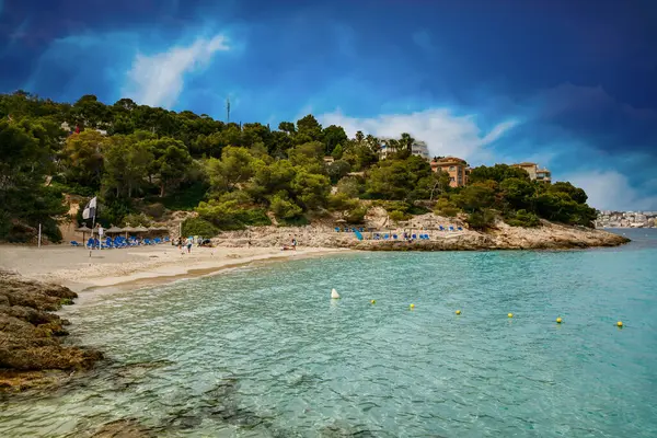 Una Giornata Sole Perfetta Playa Illetes Maiorca Spagna — Foto Stock