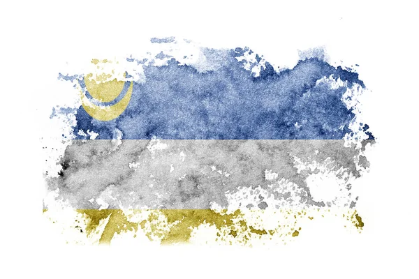 Rusia Fondo Bandera Buriatia Pintado Sobre Papel Blanco Con Acuarela —  Fotos de Stock