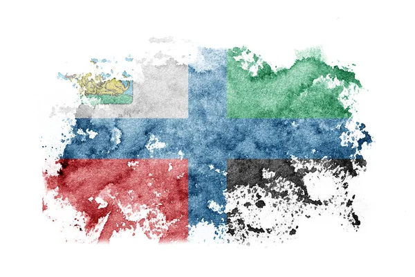 Russia Belgorod Oblast Flag Background Painted White Paper Watercolor — Foto de Stock
