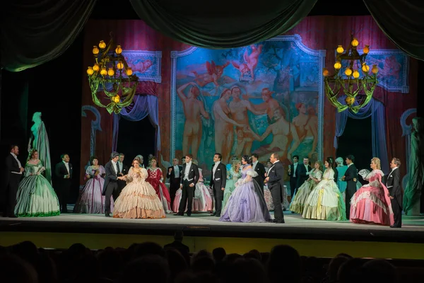 Akademicki Teatr Komedii Muzycznej Opera Traviata Października 2022 Zdjęcie Stockowe