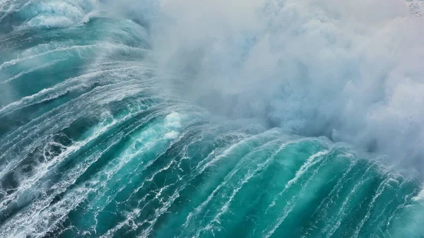 High Quality Qerial Slow Motion Shot Sea Ocean Surf White Photo De Stock