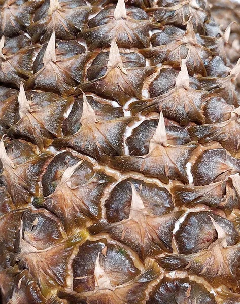 Detailní Záběr Zralý Vzor Ananasové Textury Fotografie Pozadí Stock Obrázky