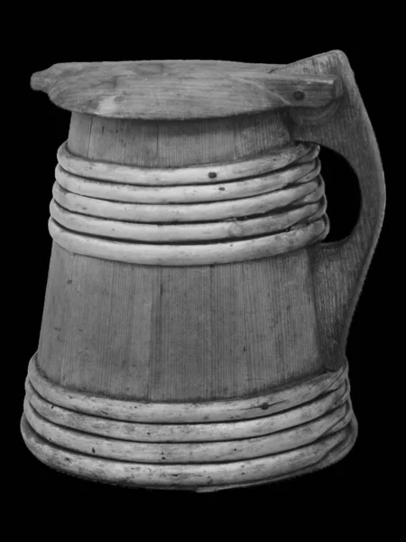 Antike Alte Bierkrüge Krug Isolierter Hintergrund Hochwertiges Foto — Stockfoto